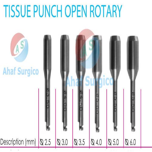 Dental Tissue Punch Open Rotary
